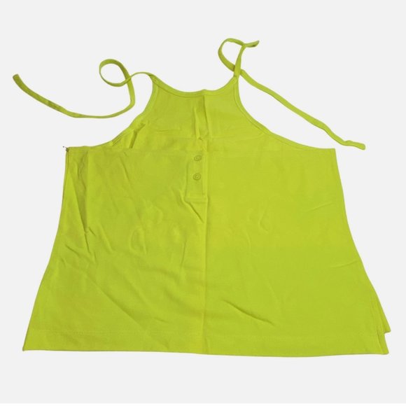 Alex Goes Lime Cotton Cami Halter Top Size L - New With Tag - Picture 2 of 10